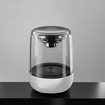 yAyusi 레인보우 LED 무드등 블루투스 스피커, 흰색, 표준판