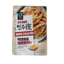 청정원 안주야 먹태열풍 매콤불닭맛 25g, 10개