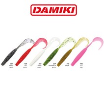 다미끼 리치테일 4인치 광어 우럭 웜 루어 배스웜, 210 CREAEM WHITE