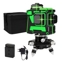 자동 미니 레이저 레벨기 녹색 레벨 1612532 라인 4d 3d 레벨 셀프 레벨링 360 수평 및 수직 크로스 초강력 빔 라인, 4-금