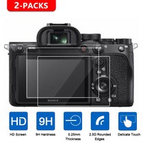화면보호기 미러리스 ILCE-7M4 강화 유리 화면 보호기 소니 호환 a7 IV A7R V a7iv a7rv ZV-E1 ZVE1 0.25mm 2 개, [03] ZV-E1