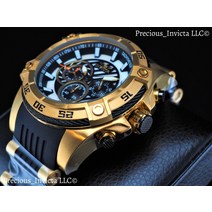 인빅타 Invicta Men's 52mm SPEEDWAY VIPER Gen III Chronograph BLACK Gold Tone MOP Watch [인빅타시계]