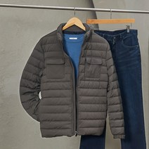 By파크랜드 브라운 퀼팅 구스 다운 경량 거위털 점퍼 AJJ22833
