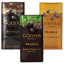 고디바 다크초콜렛 다크민트 밀크초콜렛 펄 X 2팩, 다크+다크민트