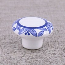도자기 손잡이 엔틱 가죽 황동 특이한 x 인쇄 세라믹 서랍 당김 침실 농촌 스타일 옷장 mm, O