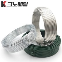 아연 스텐레스 PVC코팅 철사 500g 철선 백선 스테인리스 와이어 에폭시 코팅선 묶음 결속, 스테인리스철사[연선] 500g, 1.0mm-80미터, 1개