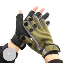 겨울낚시 기모장갑 낚시장갑3컷 오픈핑거, L