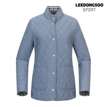 [이동수골프]데일리 골프웨어~깔끔하고 고급스런 여성퀼팅 간절기 점퍼 소매배색 세련된 f0cjp9030 s1