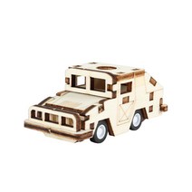 퍼즐피플 3D 영공방 배/비행기/자동차 입체퍼즐모형, 3D목재 달려라 험비, 1Ea