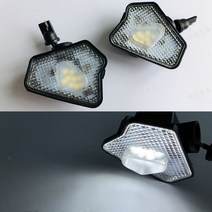 벤츠 사이드 미러 커버 benz mercedes w204 w212 w221 x204 glk용 백 하부 캡 윙 보텀 쉘, 2 led 환영 빛
