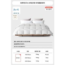 bbmarket 거위털 오리털이불 구스다운 호텔침구 Luolai Life LOVO Lewo Down Quilt 95 흰색 거위털 이불 겨울 이불 봄과 가을 이불 거위털 이불 두꺼운 이불 코어 따뜻한, 220X240cm, D.카테고리 A 표준  수직 안감 온도 잠금 디자인
