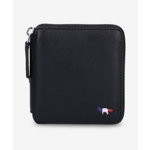 [브랜드정품] 메종키츠네 공용 트리걸러 폭스 스퀘어 지갑 - 블랙 / JU05330LC0031P199 TRICOLOR FOX SQUARE WALLET