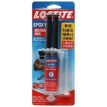 록타이트 투명 다용도 에폭시 14ml (접착제 틈새메움 금속 유리 세라믹 목재 플라스틱 도자기 본드), 1개