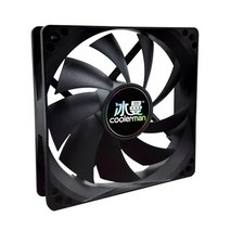 산업용 환풍기 팬 환기 냉각팬 덕트 12cm 12v 유압 베어링 1050rpm 섀시 쿨러 라디에이터 자동 데스크탑 컴퓨터 케이스 cpu 교체 pc, 검은색, 없음, 검은색