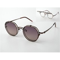 윤여정선글라스 오각형디자인 플립안경 덮개형 레트로선글라스 유니크한 패션