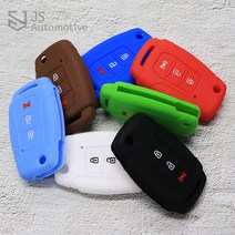 JS automotive 베리뉴티볼리 젤리 실리콘 컬러 키홀더 스마트키 키케이스 스크래치 흠집방지 간편장착 새차선물 장식 용품, 블랙