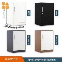 파일 사무용 수납장 캐비넷 열쇠 철제 서랍장 사무실, 650높이 싱글 도어 캐비닛【전체 배송은 설치 불가】, 1.1mm