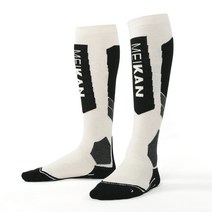 메이칸 W.1 메리노 울 삭스 남녀공용 스키양말, Black