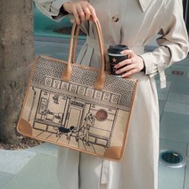 스타벅스 50주년 캔버스가방 대용량 쇼퍼백