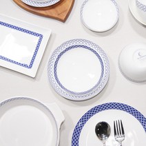 한국도자기 블루문 홈세트 구성품 낱개 그릇 식기모음, 6굽부