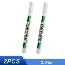 마커 펜 낙서 방수 영구 연필 플라스틱 유리 스톤 금속 세라믹 목공 색칠 도구, 2PCS 2.0mm