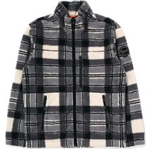 비숑(BICHON) 체크 플리스 (ECO) (OATMEAL)