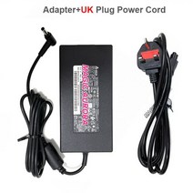 msi gf63 씬 시리즈 ms-16r5 전원 공급 장치용 델타 20v 6a 4.5x3.0mm 노트북 어댑터용 정품 adp-120vh d 120w 충전기, 03 With UK Power Cord