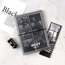 1+1 인생네컷앨범 포켓 사진첩 보관 네컷사진 앨범, 화이트&화이트