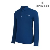 김영주 남성 풀달 Y카라 긴팔 티셔츠