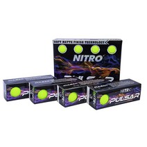 Nitro Pulsar Box 골프공 (12팩) 오렌지, Yellow