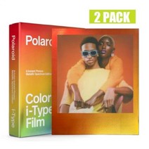 2x 폴라로이드 Color 즉석 필름 금속lic Spectrum for i-type itype NOW OneStep US