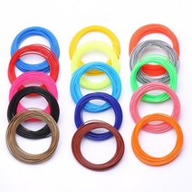 3D 프린터 소모품 필라멘트 5개 (최소 주문) 10m 1.75mm PLA 3d 프린터 펜 필라멘트 리필 핸들 플라스틱 3D, 21 트란-노란색