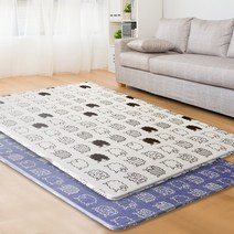 JSS&D PVC 쿠션매트(12T) / 두꺼운 바닥 거실 애견 발코니 베란다 층간소음 운동 놀이방 매트 장판 대형 특대형, 놀이방매트_어린양양면