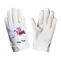 캐릭터 아동용 승마 장갑 미끄럼 방지 내마모성 장갑 3칼라, #08화이트  핑돼백마