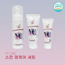 [PM] 독일피엠 피트라인 스킨 영케어 세트 - 3종 세트 클렌징폼 필링마스크 밸런싱크림 청소년