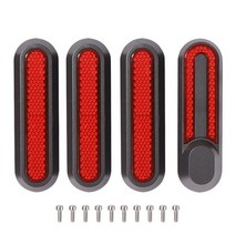 전기스쿠터 전기차 전기오토바이 용품 부품 4pcs 스쿠터 앞 뒷바퀴 타이어 커버 허브 xiaomi m365 전기 스마트 스쿠터 스케이트 보드 용 보호 쉘 케이스 스티커, C형 레드