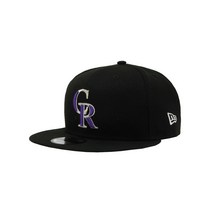 뉴에라 스냅백 여성 New Era 9Fifty 남성 Cap MLB Colorado Rockies Black Purple Baycik Snapback Hat