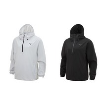 미즈노 mizuno 정품 스트레치 하프 집업 우븐 아노락 자켓 32YG2023