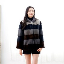 우진모피(WJ) 코펜하겐퍼 휘메일풀스킨 호리젠탈 밍크코트(4MT7721) 국내생산 본사직영