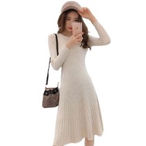 러블로어 라운드 페어리 골지 니트 원피스