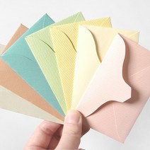 명함 기프트카드용 파스텔컬러 미니 봉투 컬러별 100매 세트, 핑크