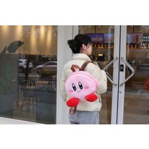 K) 달콤한 커비 플러시 가방 장난감 소녀 핑크 배낭 여성 메신저 동전 지갑 휴대폰 크리스마스 생일 선물, [03] 38x30x10cm
