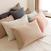 아망떼 코튼벨 순면40수 고밀도 퀼팅베개커버 1+1 40X60, 스톤그레이2장/40x60