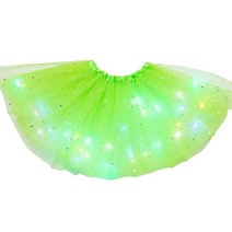 아동원피스 반짝이 스타 스팽글 발레 댄스 투투 스커트 LED 라이트 업 네온 컬러풀 레이어드 튤 짧은 2977245368