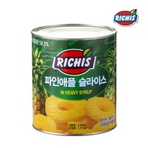 리치스 파인애플 슬라이스 3kg, 단품, 단품