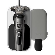 Philips Norelco S9000 Prestige 전기 면도기 Qi 충전기 정밀 트리머 및 프리미엄 케이스 SP9872/86 163828