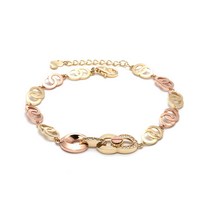 [비앤비골드]14K18K 더블 서클 원형 팔찌 NPB14648