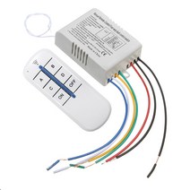 스마트 조명 자동 무선 전기 동작 감지 센서 스위치AC 220V 30M 4 웨이 디지털 RF 램프 원격 제어 스위치, 한개옵션0