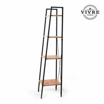 1300K 비블코리아 스틸 우드 4단 쉘프 선반, 단품