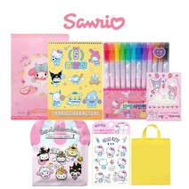 산리오 문구세트 신학기문구세트 스티커 사인펜12색, 산리오 문구세트15000(랜덤)+선물가방증정